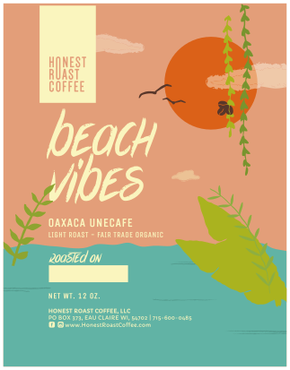 Product image of Honest Roast Coffee Beach Vibes Light Roast Fair Trade Organic Single Origin Coffee